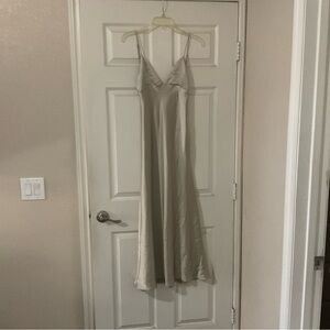 NWOT Satin maxi dress